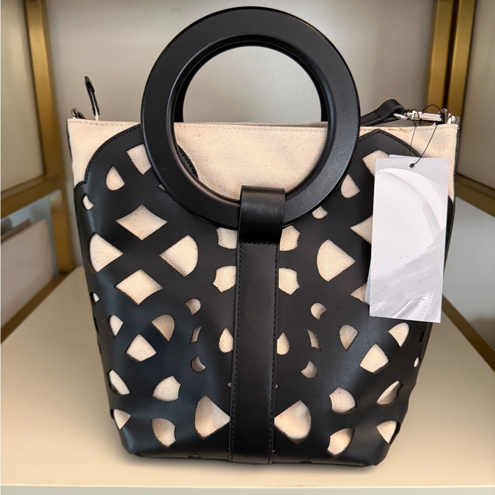 Black and Cream Designer Women's Bag